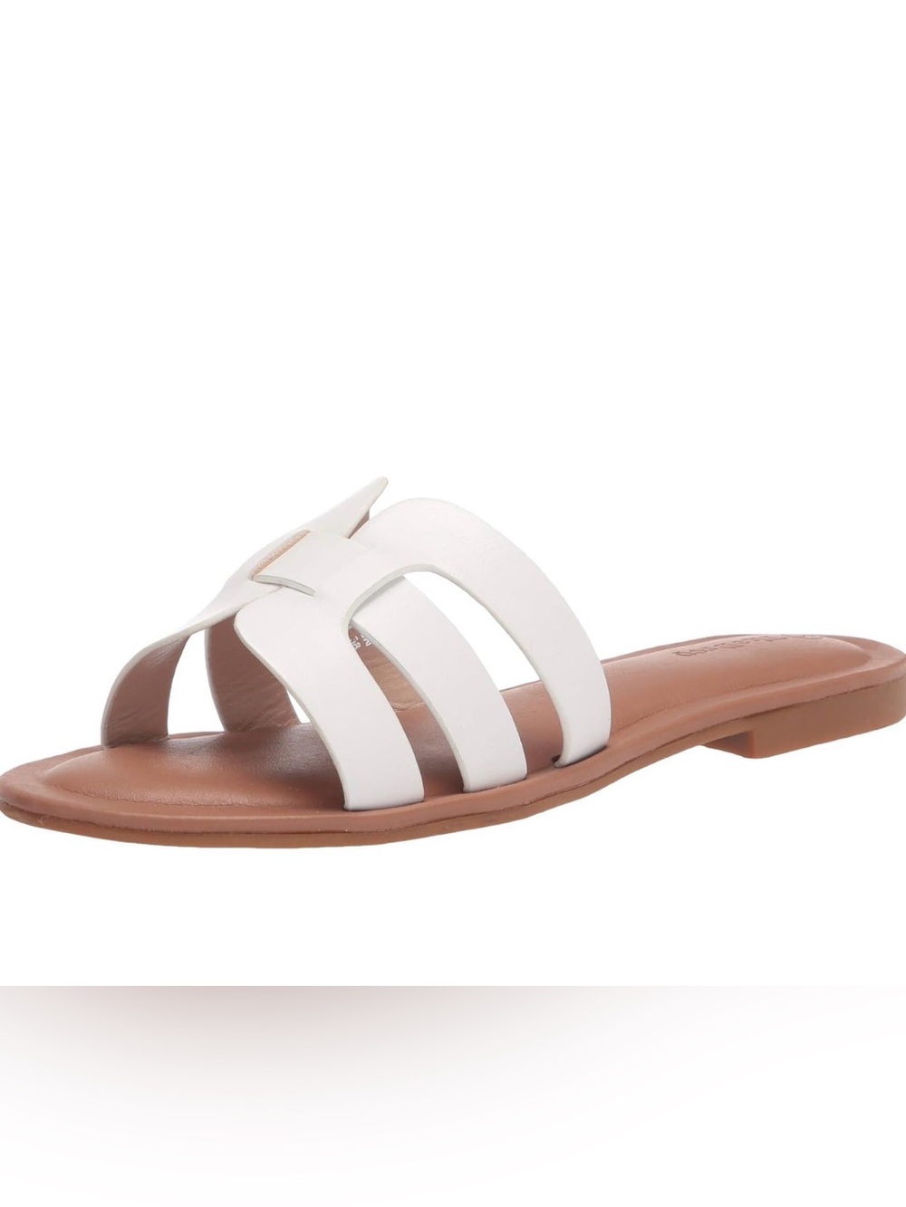 The Drop Women's Monika White Sandals | Size 12